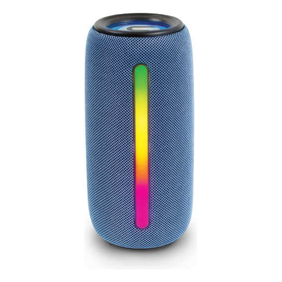 Misik - Bocina Bluetooth Flame Portatil - Tws - Aux, Sd Y Fm Color Azul