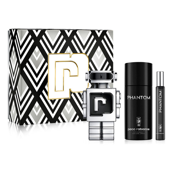 Kit Perfume De Hombre Rabanne Phantom Edt