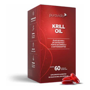Krill Oil Puravida 60 Caps Óleo De Krill Rico Em Ômega 3