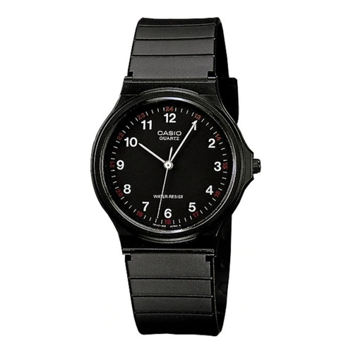 Reloj Análogo Casio Mq-24-1bldf Pulso En Resina Para Hombre Color de la correa Negro Color del bisel Negro Color del fondo Negro