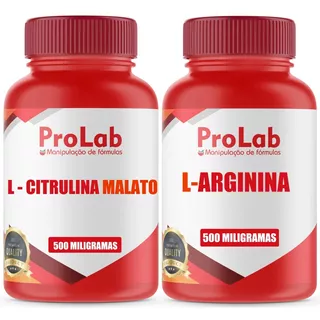L-arginina 500mg 120 Cps + L-citrulina Malato 500mg 120 Cps