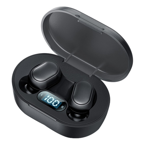 Auriculares E7s In Ear Inalambrico Bluetooth 5.3 Tws Negro 