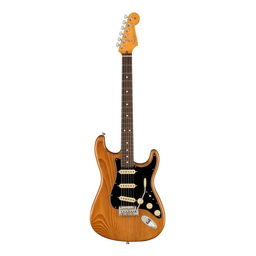 Guitarra eléctrica Fender American Professional II Stratocaster de pino roasted pine brillante con diapasón de palo de rosa