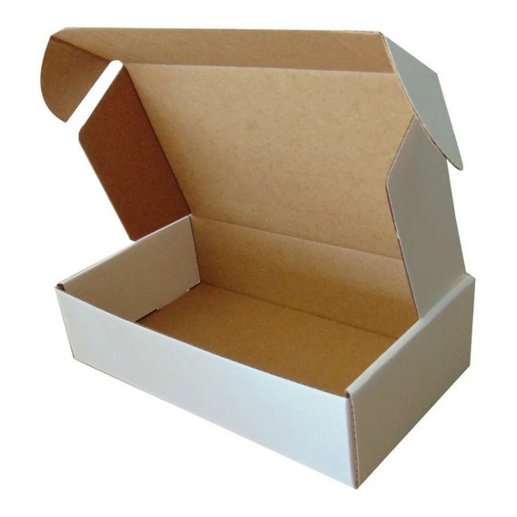 Caja Multiuso Auto Armable Blanca, 20x14x6 Cms,  50 Unidades