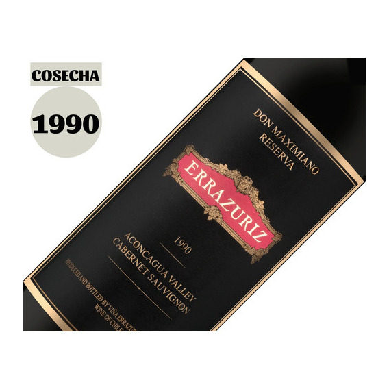 Vino Icono Errazuriz Don Maximiano Founders Reserve 1990