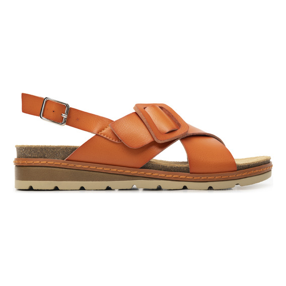 Sandalia Flexi Para Mujer Estilo 129501 Naranja