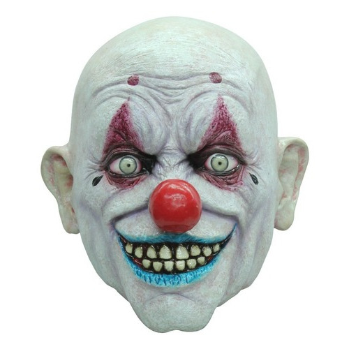 Crappy The Clown Máscara De Payaso Halloween Color Blanco