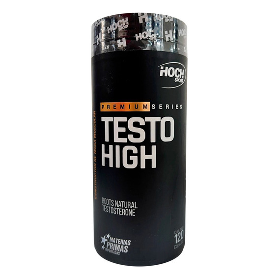 Testo High Hoch Sport - Boost Natural Testosterone - 120 Cap Sabor Sin sabor