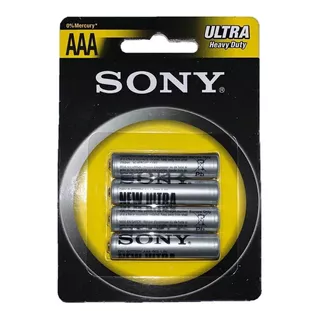 Pilas Aaa Sony Ultra Hd, 1.5v Carbon Zinc, Caja X 48 Unid.