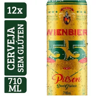Kit Cerveja Wienbier 55 Pilsen S/ Gluten 710ml (12 Un)