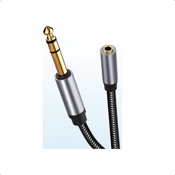 Cable 1.5 M Plug Adaptador 3,5 A 6,35 Alargador Audífonos