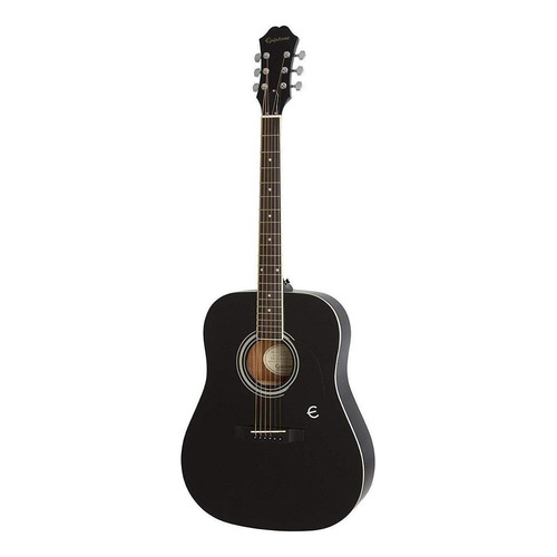 Guitarra acústica Epiphone Limited Edition FT-100 para diestros ebony brillante