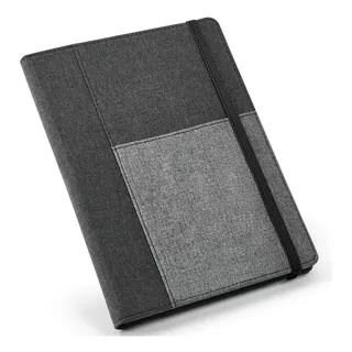 Caderno Executivo Com Porta Celular 22x16cm Topget Cinza