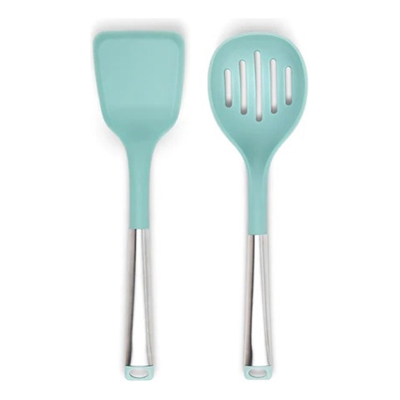 Utensilios Cocina Jade Cook Cuchara Ranurada + Volteador 