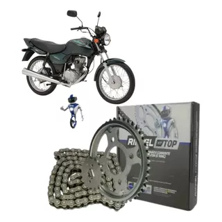 Kit Relação Transmissão Cg 125 Titan 2000/2008 Com Retentor