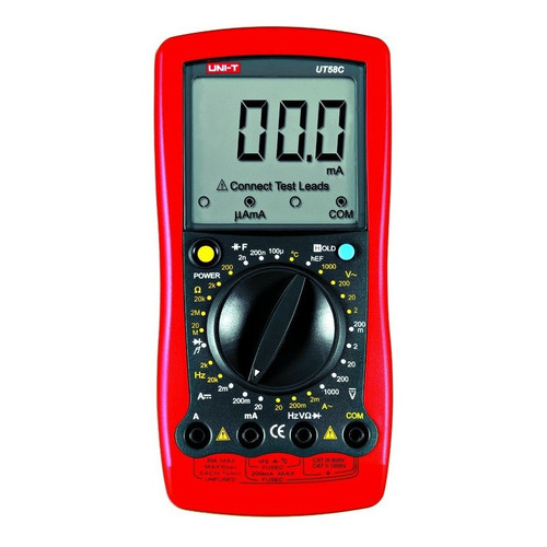 Multímetro Digital Unit Ut58c Ac Y Dc Temperatura