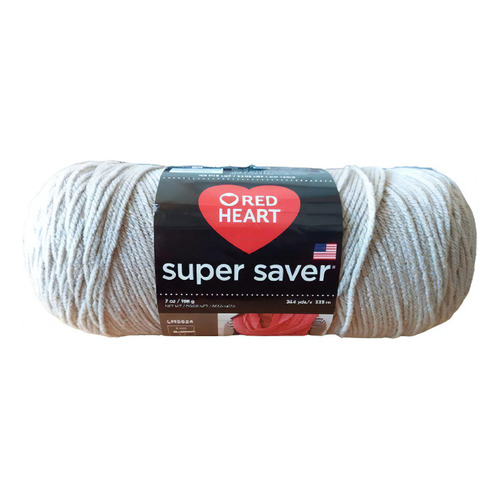 Estambre Acrílico Liso Super Saver Red Heart Coats Color 0326 Oatmeal