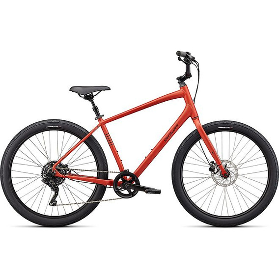 Bicicleta Para Ciudad Specialized Roll 3.0 Color Redwood/smoke/black Reflective Tamaño Del Cuadro M