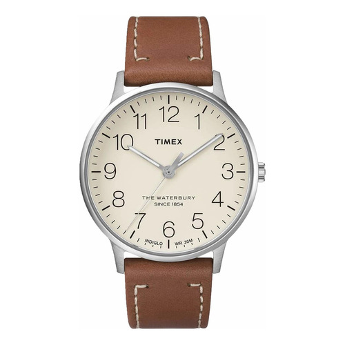 Reloj Hombre Timex Tw2r25600 Cuarzo Pulso Marron En Cuero