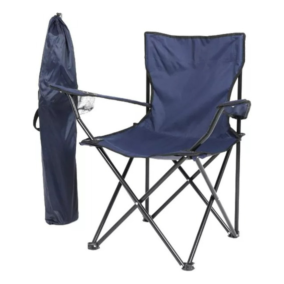 Silla Camping Picnic Playa Caza Pesca Con Porta Vaso Y Brazo