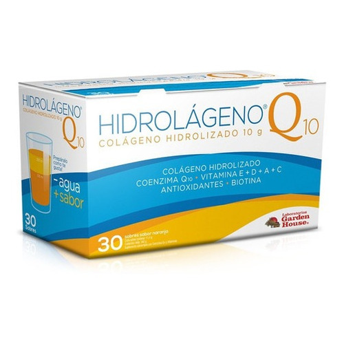 Hidrolageno Q10 30 Sobres Naranja Colágeno + Q10