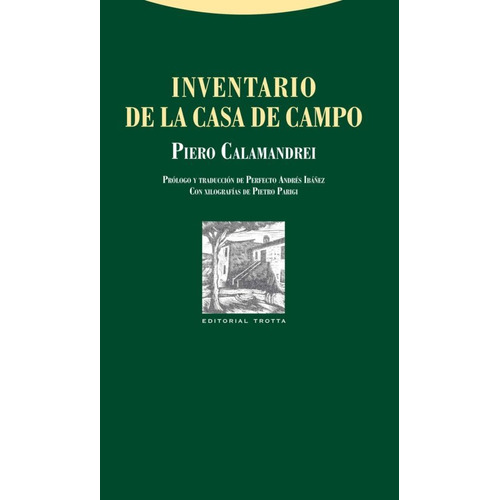 Inventario De La Casa De Campo, Piero Calamandrei, Trotta