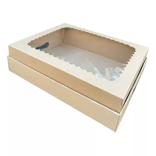 Caja Cartón Microcorrugado Torta Grande Número Desayuno X 10