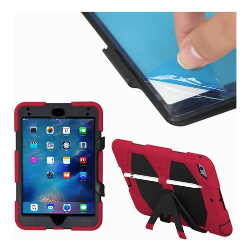 Funda Rígida Para Tablet Slim Company Para iPad Mini5/4 Color Rojo