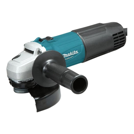 Miniesmeriladora angular Makita MT M0901 color turquesa 600 W 127 V + accesorio