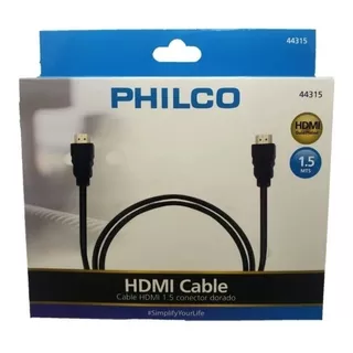 Cable Hdmi 1,5 Mts Full Hd V 1.4 Philco