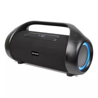 Parlante Aiwa Boombox Aw-s1000bt Con Bluetooth Waterproof Color Negro