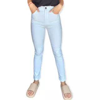 Jeans Mujer Iris Tiro Alto Chupin Elastizado