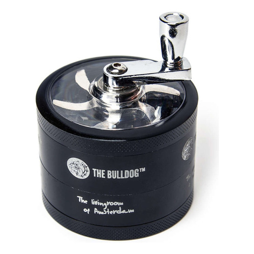 Grinder The Bulldog Amsterdam Swing Metálico Giratorio Color Negro