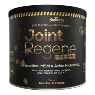 Joint Renege Plus Colágeno 2 Condroitina Msm K2 D3 Zinc 200g Sabor Ponche Frutas