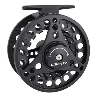 Carretilha Pesca Fly Liberty Preta 7/8 Ambidestro Alumínio Cor Preto Lado Da Manivela Direito/esquerdo