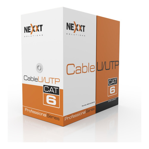 Cable De Red Cat6 Nexxt Cobre 100% 4 Pares Certificado 100me