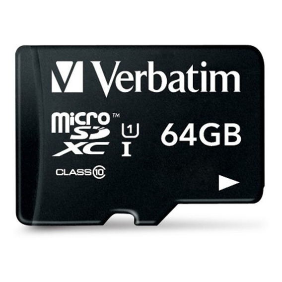 Memoria Micro Sd Verbatim 64gb 90mb/s Celular Camara Tablet