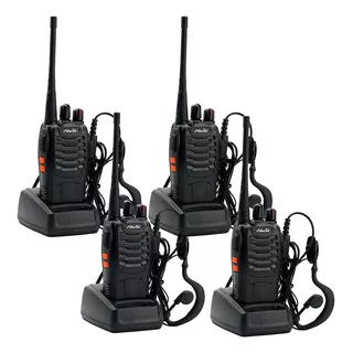 Kit X 4 Handy Radio Baofeng Bf 888s Walkie Talkie 