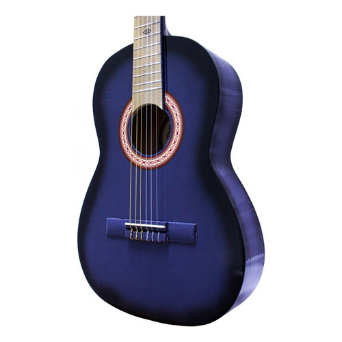 Guitarra Tercerola 3/4 Acústica Clásica Tc1-morado Color Morado Orientación De La Mano Derecha