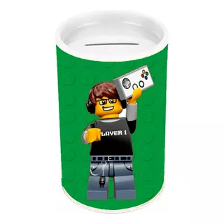 Cofrinho Lembrancinha Para Festa Tema Lego 10 Unid, Mod. Vf3