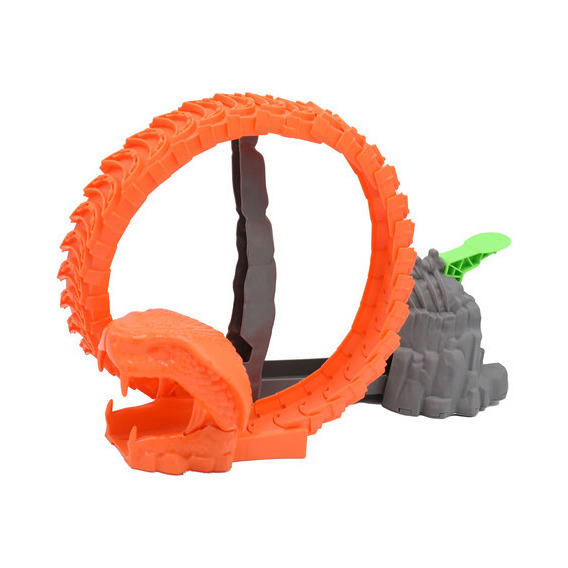 Pista Flexible Teamsterz Beast Machines Con Vehículo Color Serpiente