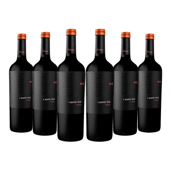 Renacer Punto Final vino malbec caja de 6 botellas de 750ml