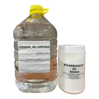 Bicarbonato De Sodio X 1 Kg + 5 Lts De Vinagre De Limpieza