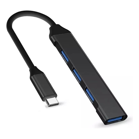 Hub Usb-c 4 Puertos Tipo C Usb 3.0 Expansión Tipo Zapatilla 