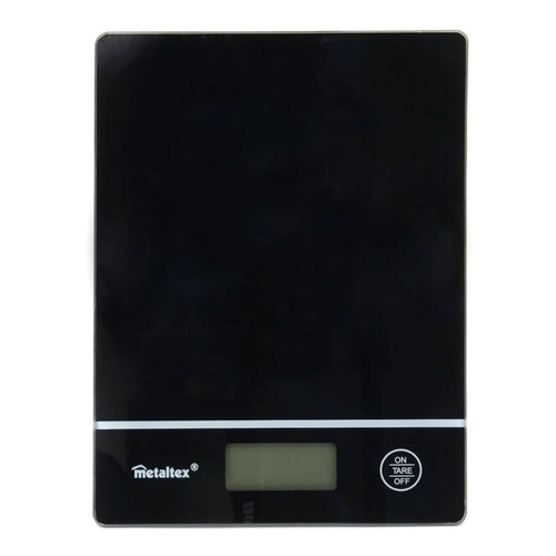 Bascula Digital Kilo 5kg Metaltex® Mod.259241 Capacidad máxima 5 kg Color Negro