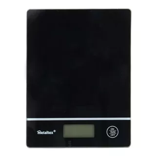 Bascula Digital Kilo 5kg Metaltex® Mod.259241 Capacidad Máxima 5 Kg Color Negro