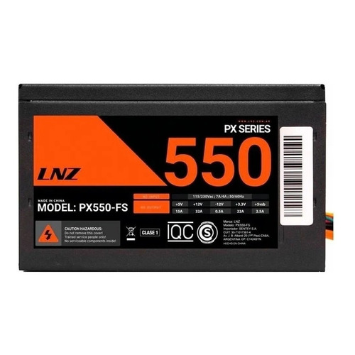 Fuente de alimentación para PC LNZ PX550-FS 550W 115V/230V