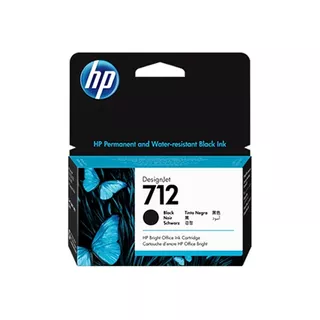 Cartucho Original Hp Negro 712 38ml Para Imp T250 T630 T650