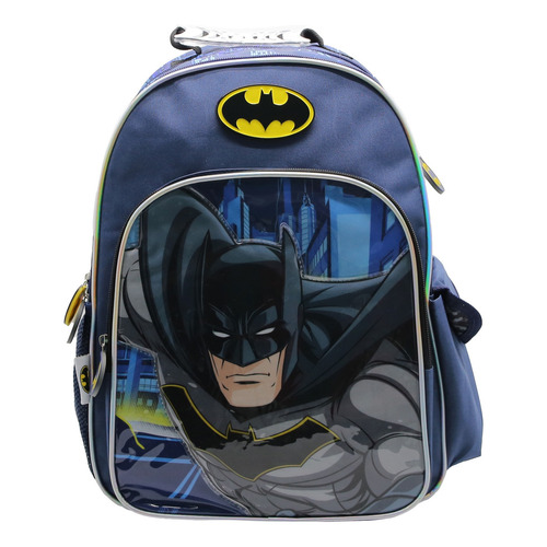 Mochila Escolar Cresko Batman Dc 16 Pulgadas Espalda Color Azul