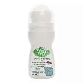 Desodorante Cristal Alumbre Roll On Niños 90ml Vital Green Fragancia Toronja